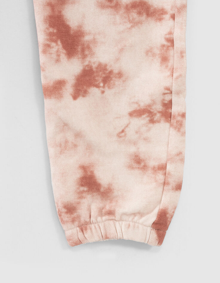 Jogging sport écru imprimé tie and dye fille -7