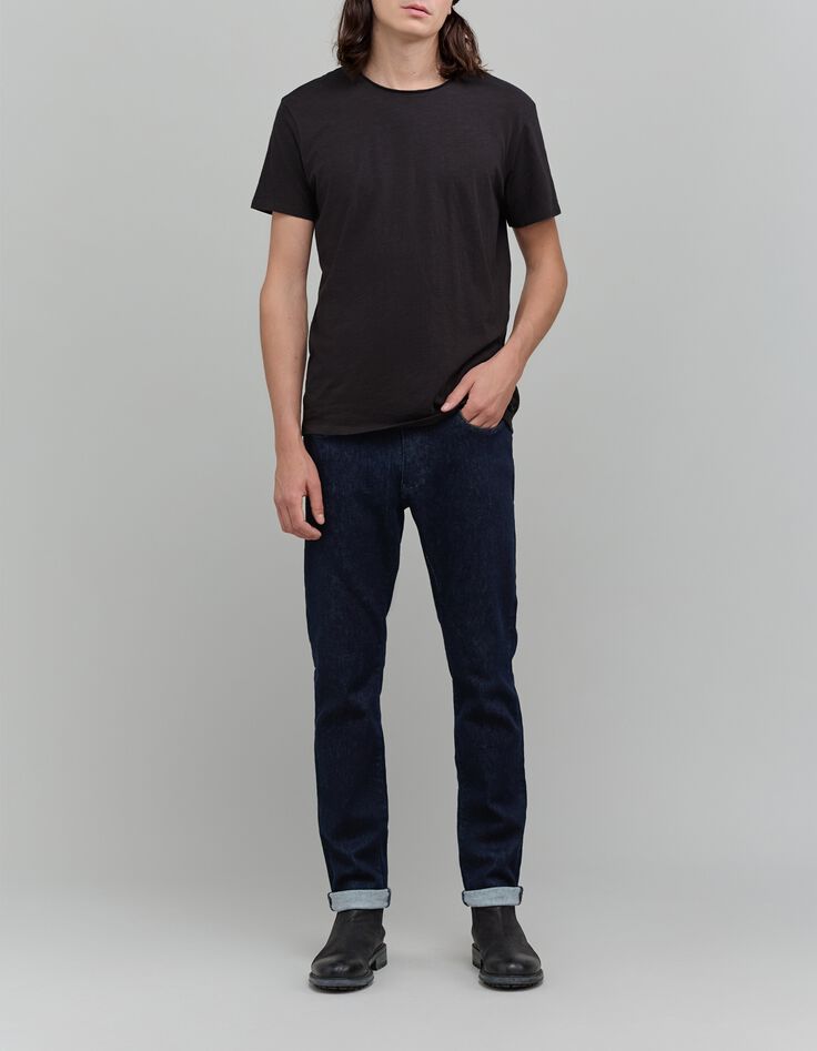 Camiseta de algod&oacute;n org&aacute;nico marr&oacute;n L'Essentiel hombre-2