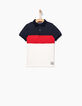 Polo tricolore broderie Sunny Vibes dos garçon-3