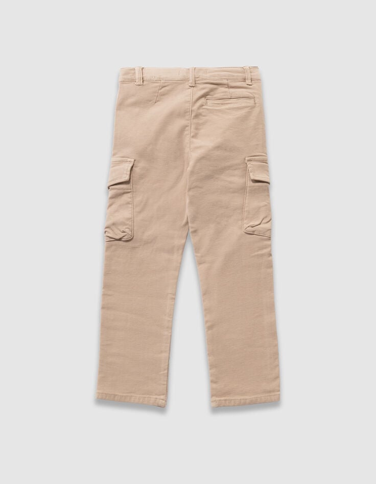 Pantalon droit beige esprit battle garçon-5 Pantalon droit beige esprit battle garçon-5