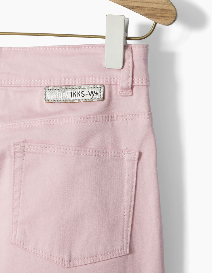 Girls' pink skinny jeans-5