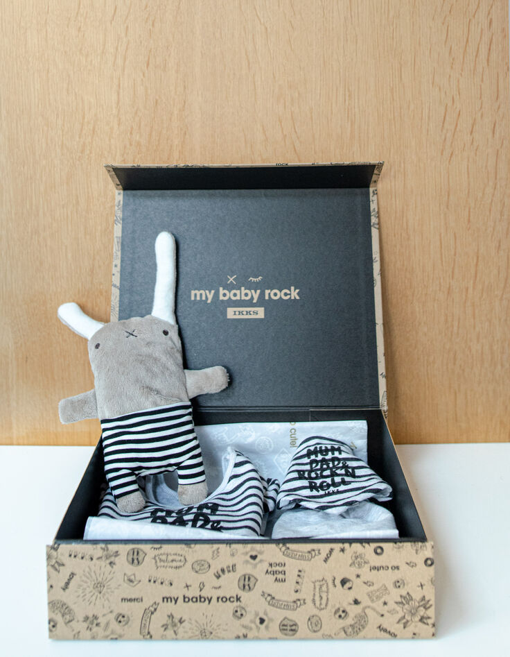 Box body marinière bio IKKS et Louise la lapine RAPLAPLA-1