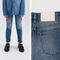 Unisex blue STRAIGHT jeans - IKKS image number 3