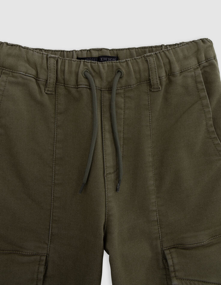 Upcyclede jeans JOGGER kaki strijdlust jongen-4