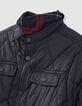 Plumas reversible navy y cuadros niño-5