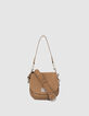 Bolso The Small Waiter cuero nobuck arena mujer-1
