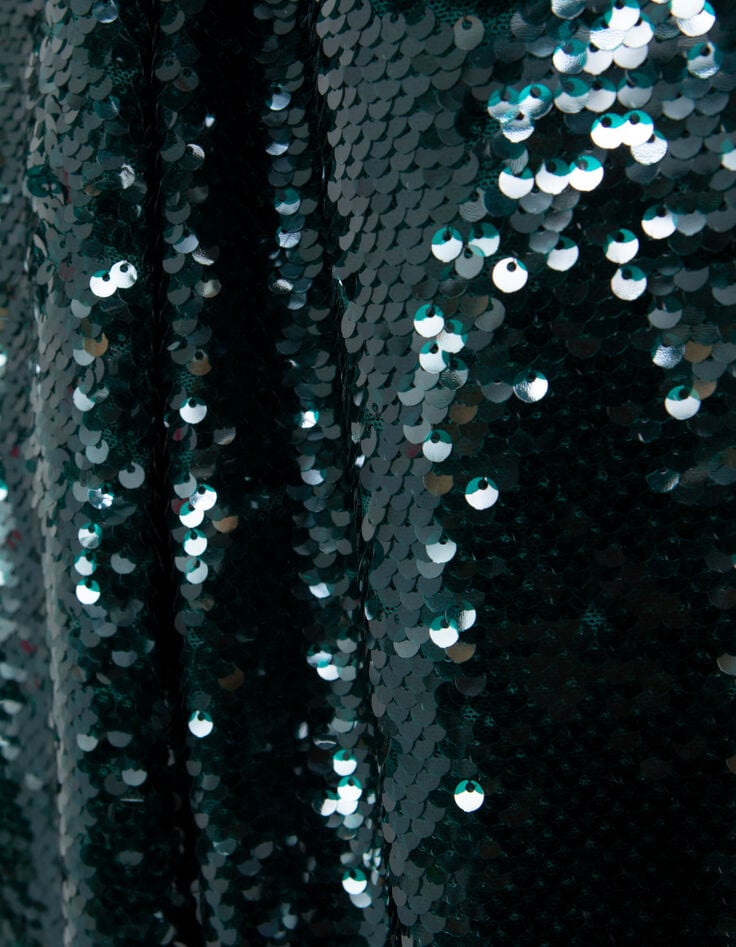 Pantalon de costume malachite tout sequins Femme-8