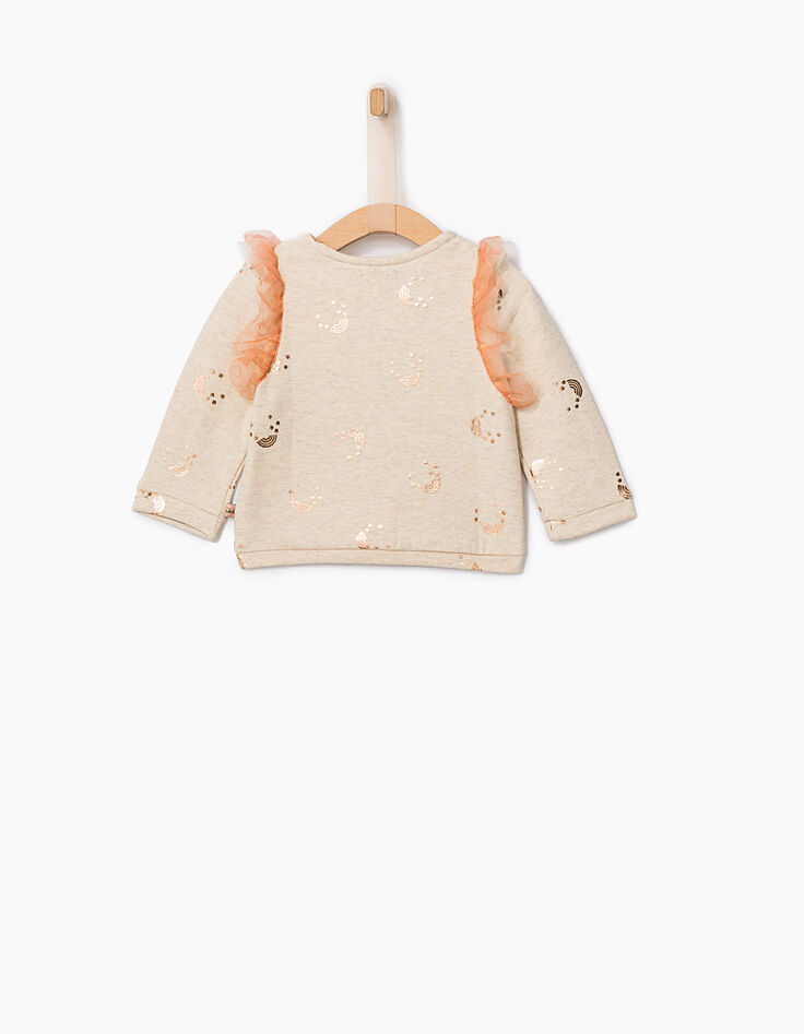 Baby girls’ ruffled cardigan-2 Baby girls’ ruffled cardigan-2
