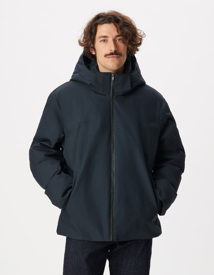 Doudoune marine capuche amovible WATERPROOF Homme-4