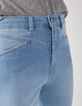 Jeggings azul claro sculpt up bajos deshilachados mujer-4