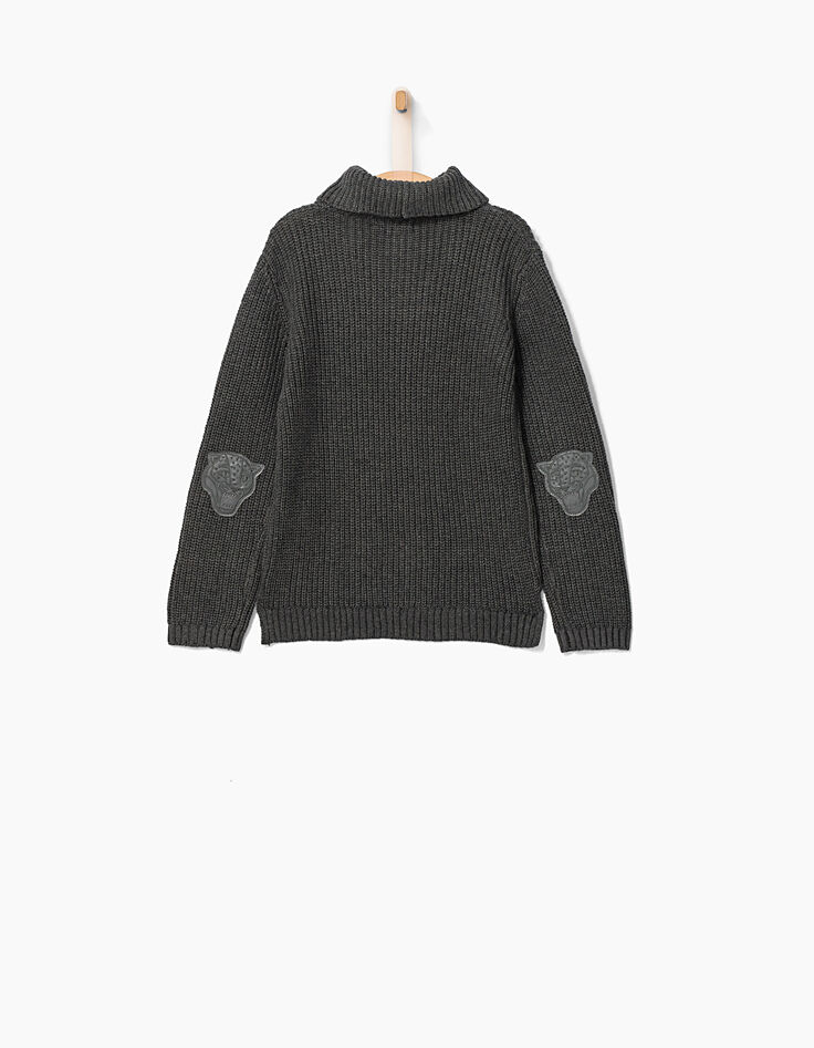 Pull camionneur gris garçon -3