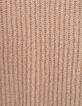 Pull beige en grosses mailles apport mohair femme-3