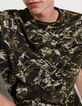 Men’s khaki camouflage print T-shirt-1