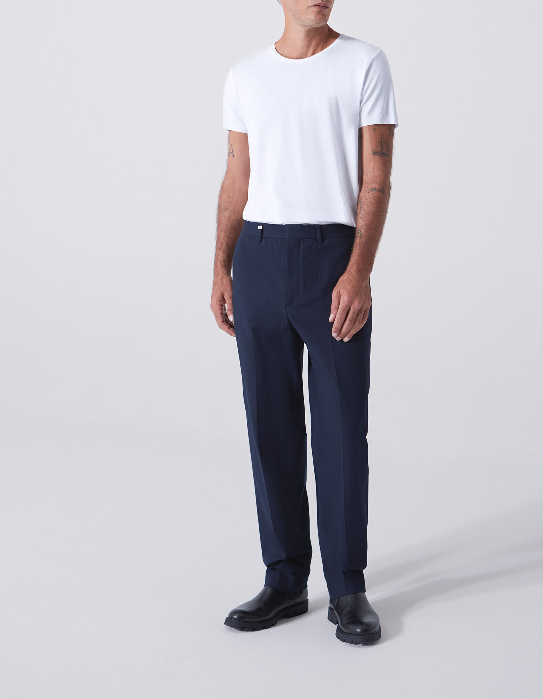 Pantalon chino REGULAR marine upcycl Homme