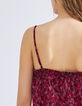 Roze top lingeriestijl rock luipaardprint Dames-4