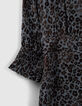 Lange blauwe jurk LENZING™ ECOVERO™ rock-luipaard Dames-3