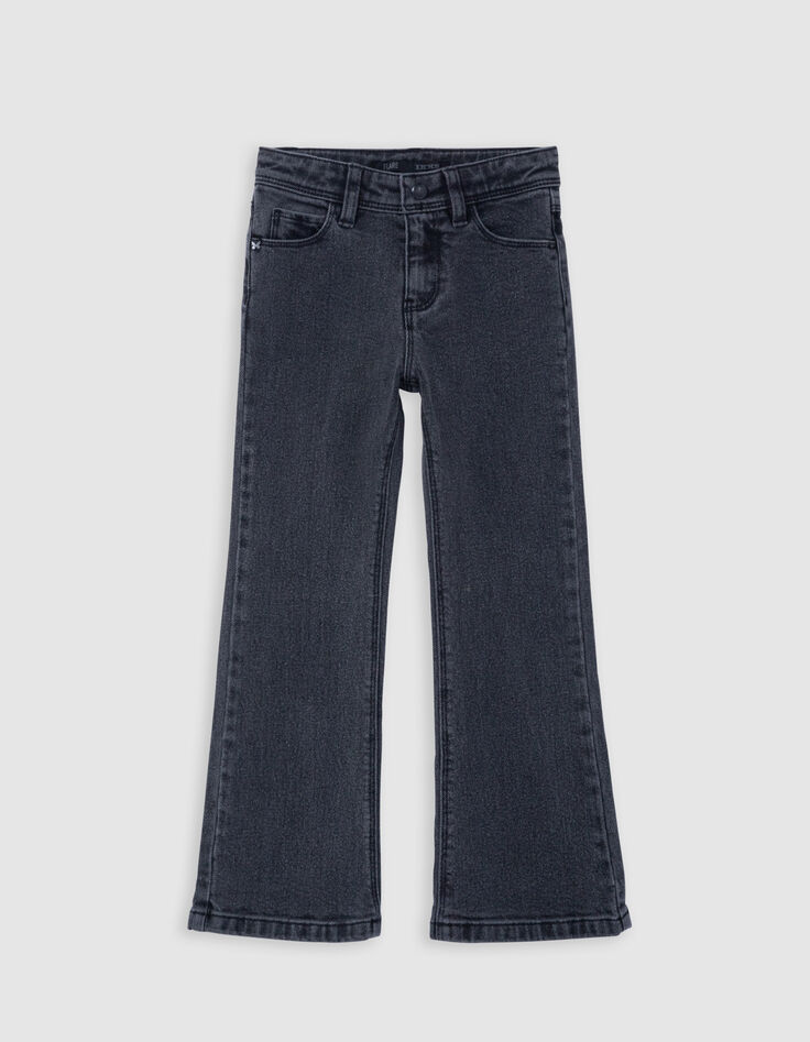 Vaqueros FLARE gris oscuro para niña-1 Vaqueros FLARE gris oscuro para niña-1