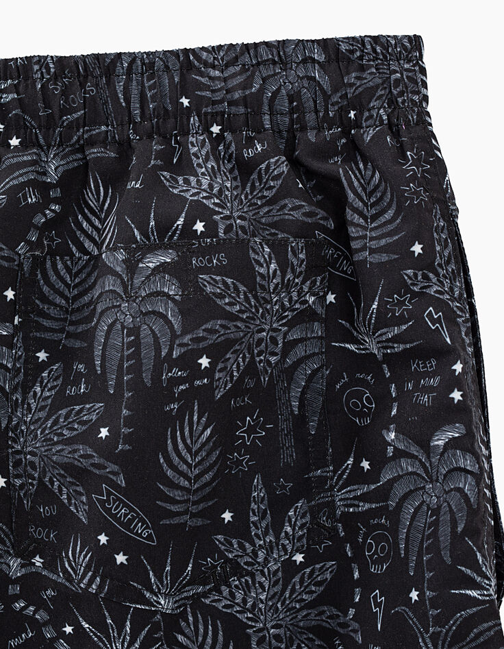 Short de bain marine imprimé palmiers rock Homme-2
