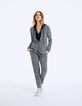 Veste tailleur en crêpe imprimé panthère femme-6