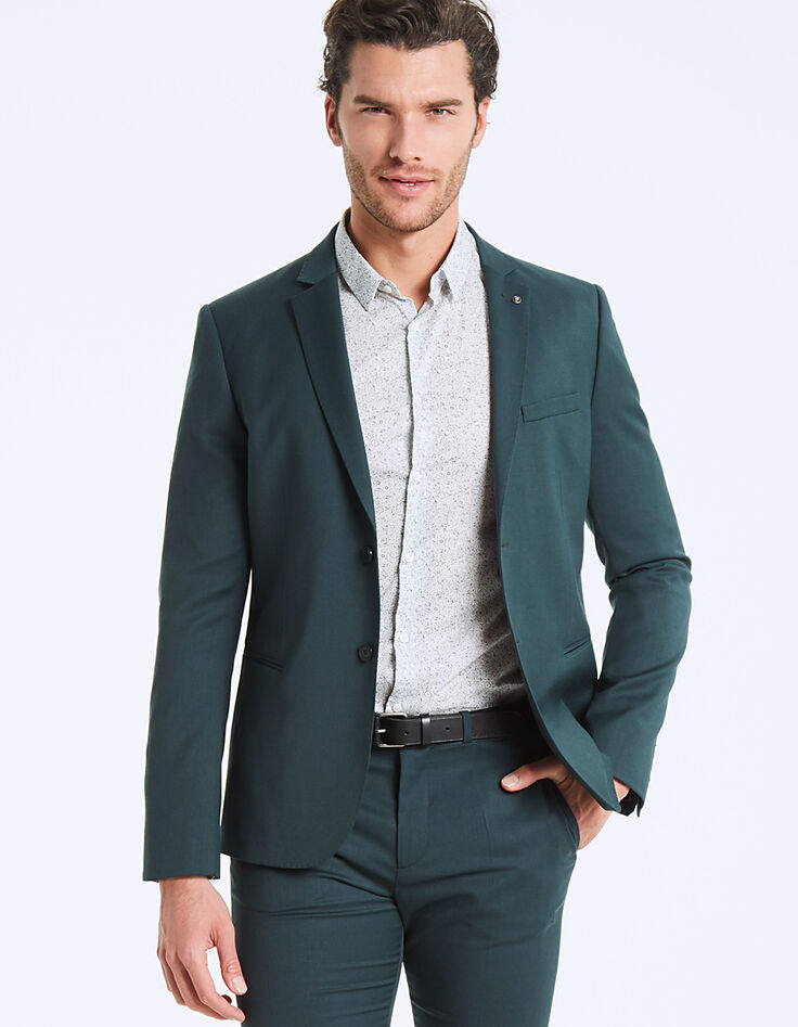 Camisa slim Liberty flores blue green Hombre-6