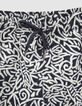 Marineblauwe zwemshort met grafische print Heren-2