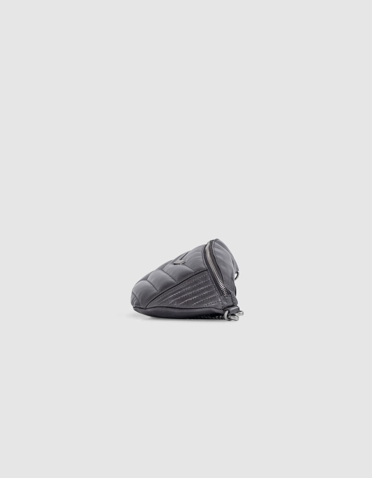 THE 1. belt bag grey quilted leather Women-5