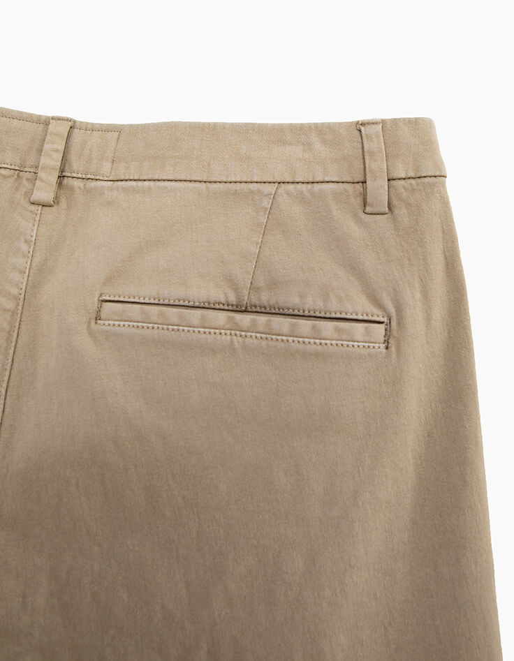 Bermuda chino SLIM beige clair Homme-3