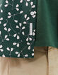 Chemise SLIM verte bio imprimé petites feuilles Homme-4