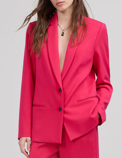 Veste de costume fuchsia loose Femme - IKKS