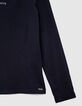 Tee-shirt tunisien navy couronne relief dos fille-6