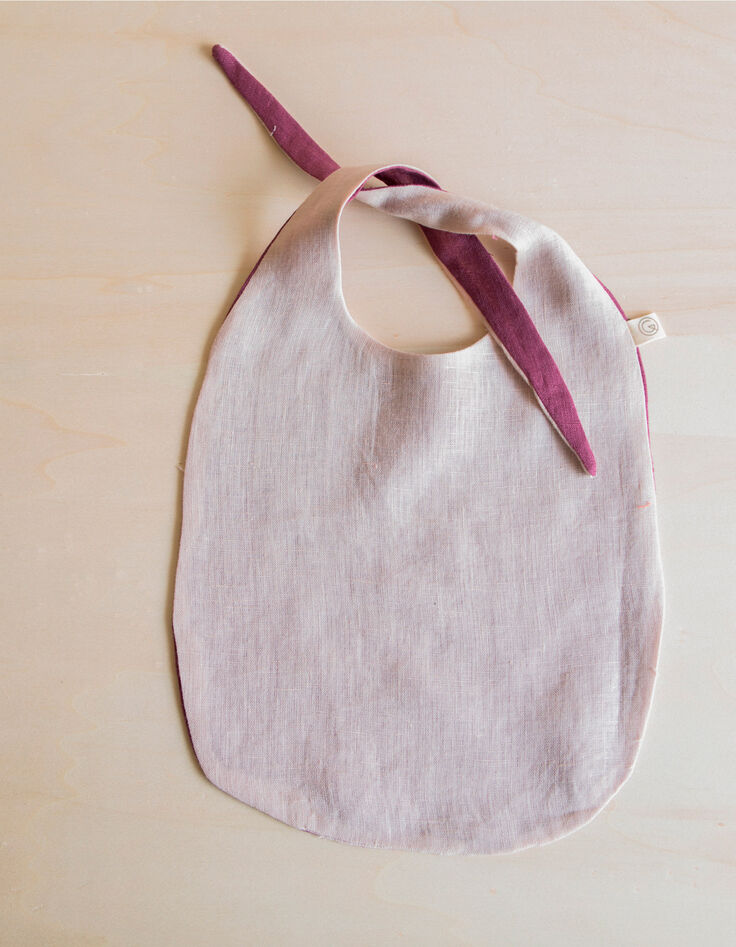 Lange violet en roze slabber linnen GABRIELLE PARIS-1 Lange violet en roze slabber linnen GABRIELLE PARIS-1