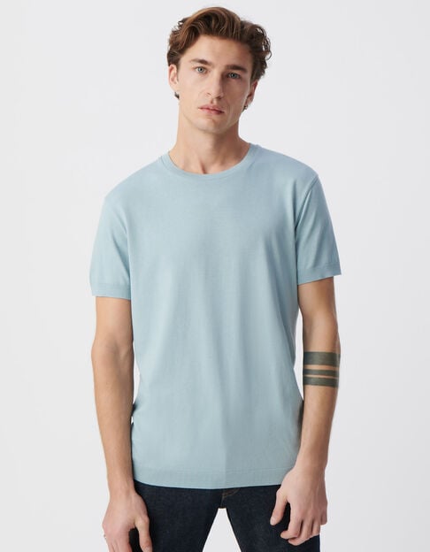 Men’s horizon cotton modal crew neck T-shirt - IKKS