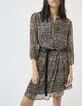 Women’s arabesque print short dress-1