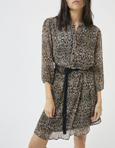 Women’s arabesque print short dress - IKKS