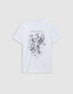 Men’s white organic cotton T-shirt with angel-guitarist-5