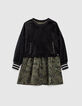 2-in-1 M&auml;dchenkleid mit Camouflageblumenprint und Sweatshirt-2