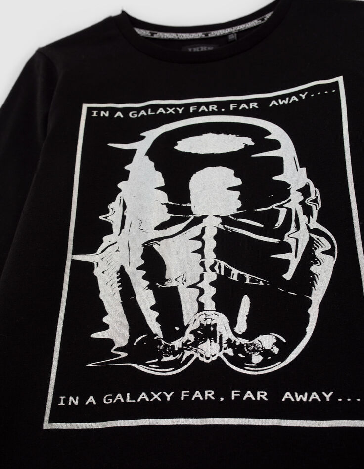 T-shirt noir visuel Stormtrooper IKKS - STAR WARS™ garçon-6