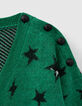 Jersey verde punto jacquard estrellas hombre-8