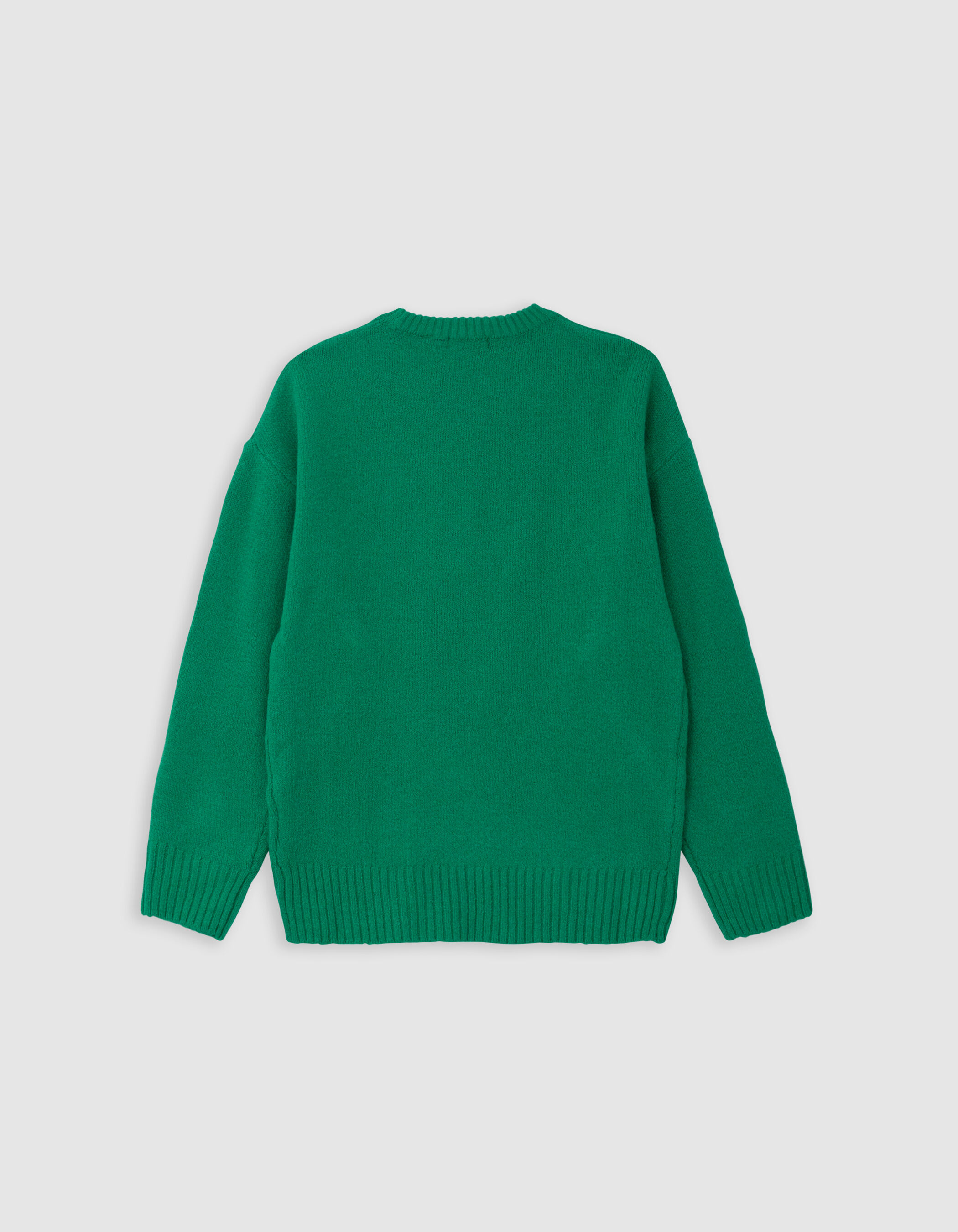 Fluffy green sweater clearance