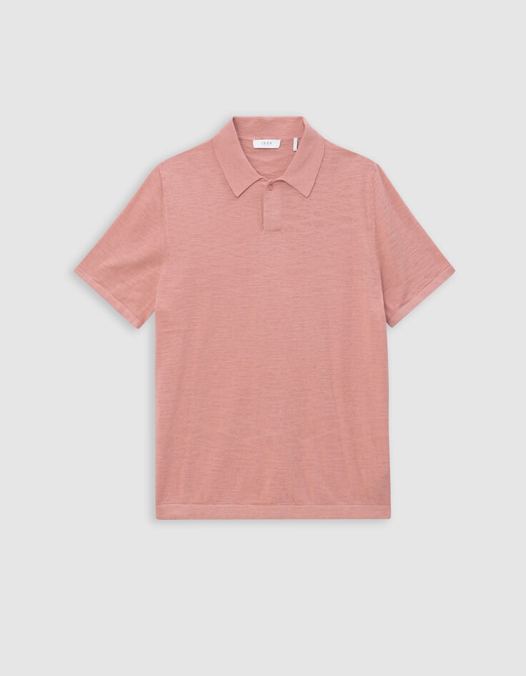 Men’s sakura slub knit polo shirt-5