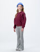 Leggings flare marine imprimé léopard-noeud fille-1