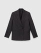 Zwarte blazer met glitters Dames-6