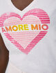 Gebroken wit T-shirt met hart- en tekstopdruk Dames-4