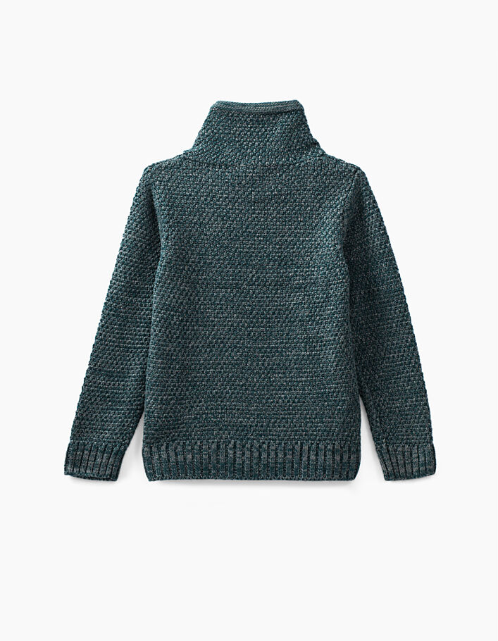 Boys’ emerald high neck knit sweater - IKKS