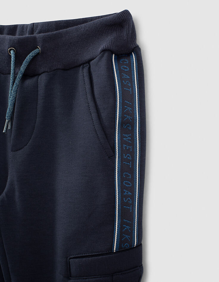 Jogging navy tech fleece con bandas laterales niño -2 Jogging navy tech fleece con bandas laterales niño -2