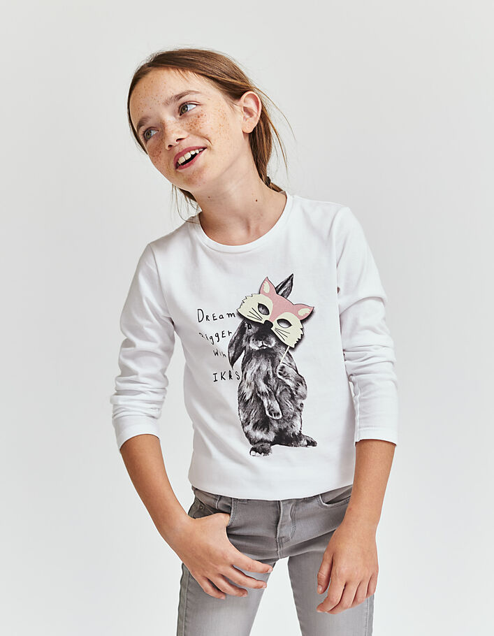 Girls' rabbit T-shirt - IKKS