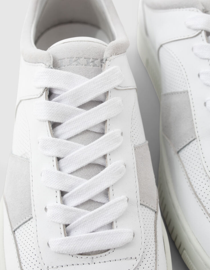 Men&rsquo;s off-white leather trainers-3
