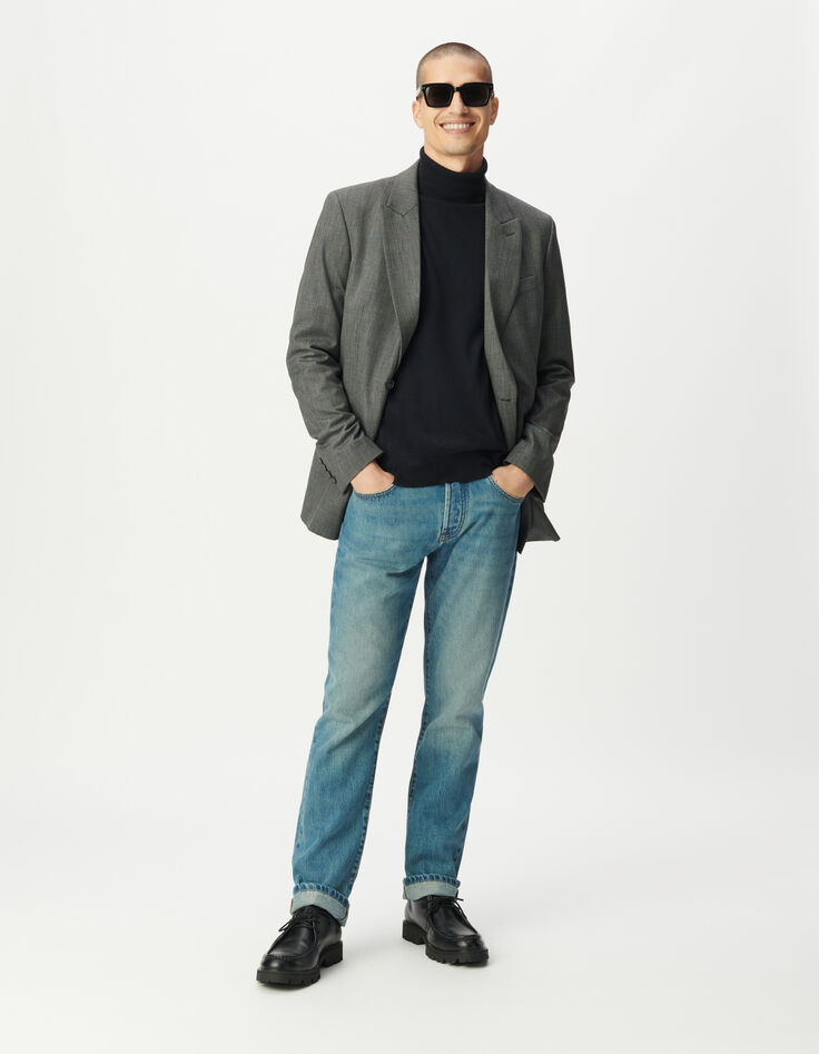 Grijze blazer ruitmotief Heren-1 Grijze blazer ruitmotief Heren-1