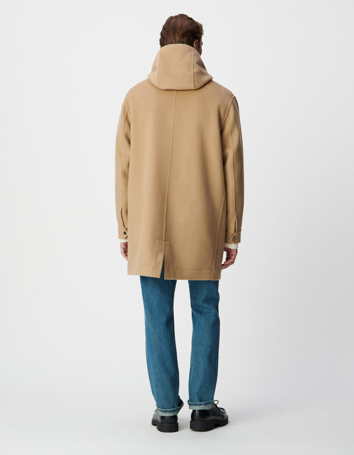 Men's beige hooded coat esprit duffle-coat IKKS