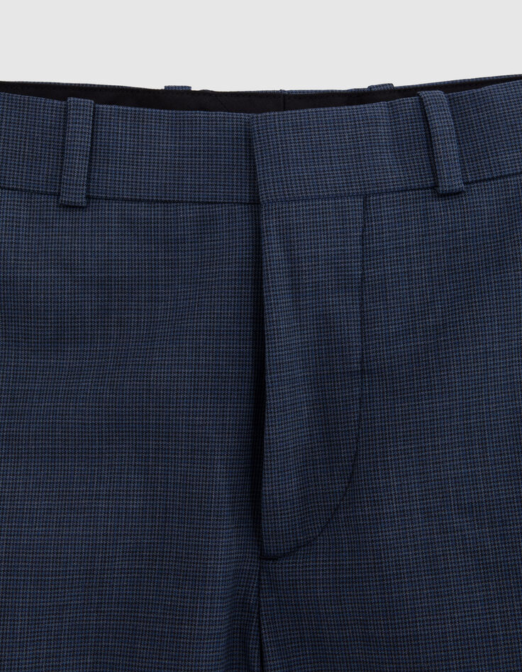 Pantalon de costume marine mini-carreaux TRAVEL SUIT Homme-4